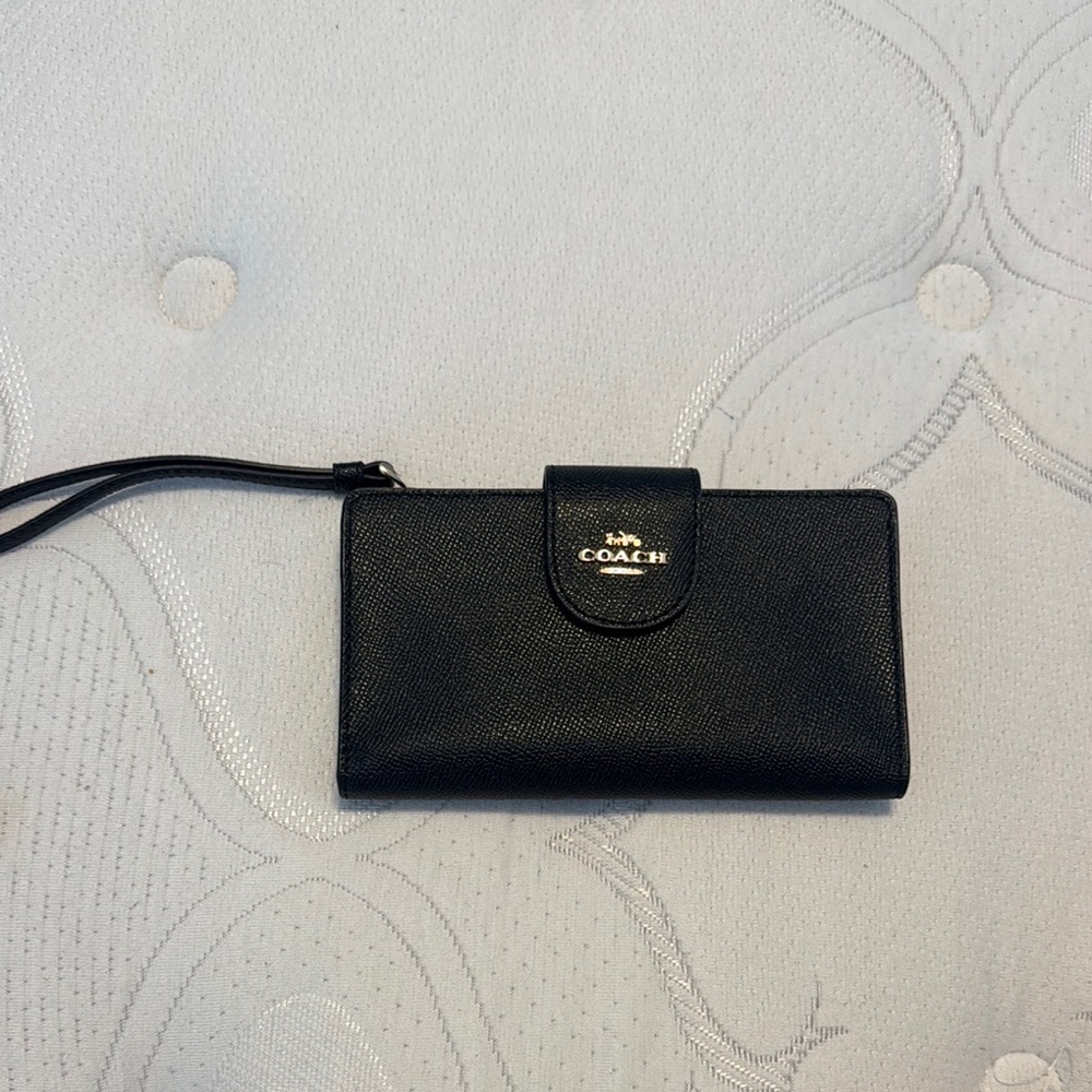 Coach Elegant Black Wristlet